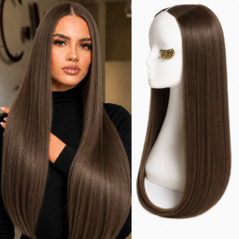 Extensii Front Lace (Semiperuca) DeLuxe Ciocolatiu